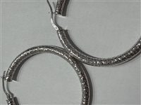 Orecchini Domar Donna Cerchi argento 925 martellati in Argento ORAR-498-280 - ORAR-498-280